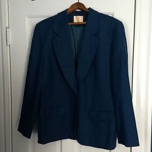 Vintage teal Pendleton wool blazer
